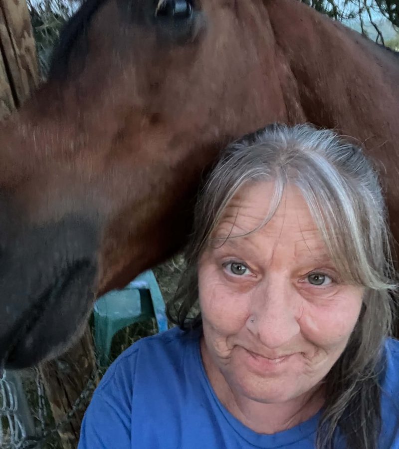 Marnie Brown with a horse